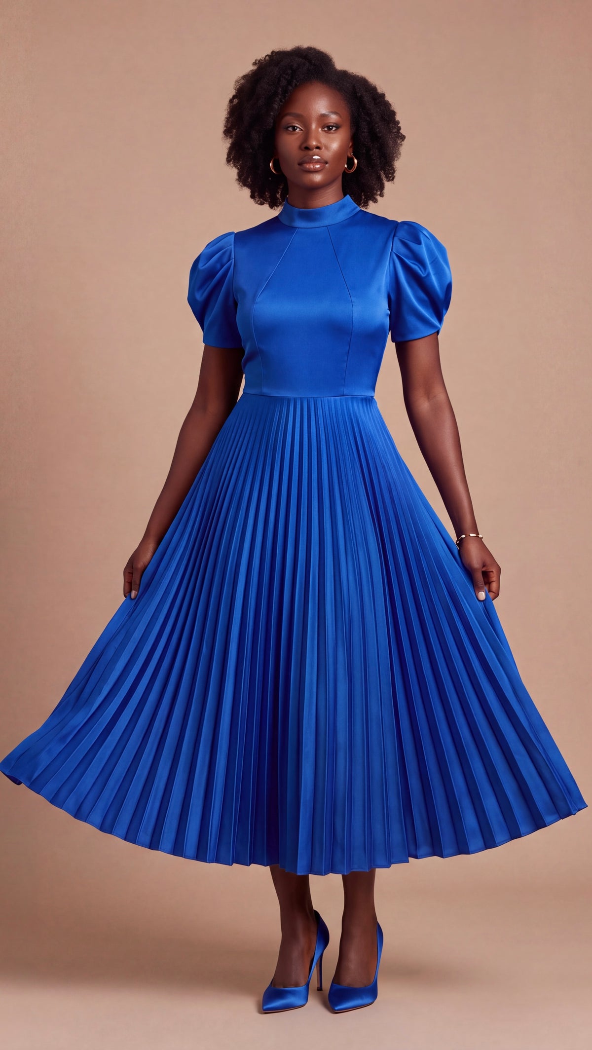 Midi blue dress