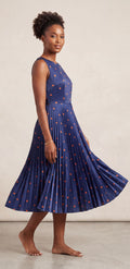 Midi pleated dress