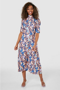 Blue midi dress