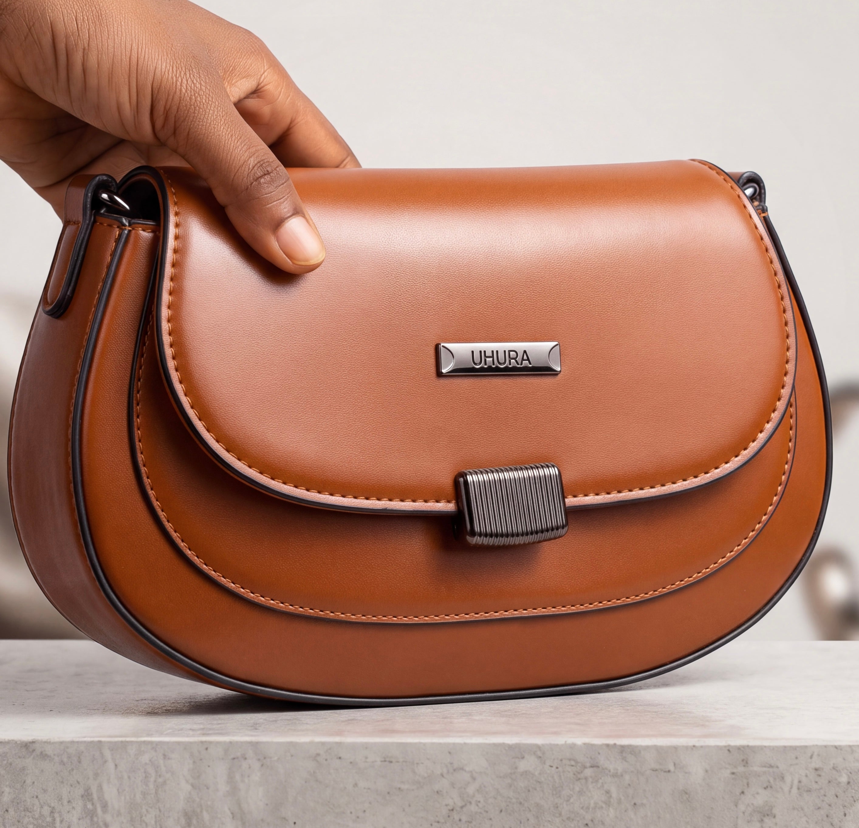 Tan crossbody bag