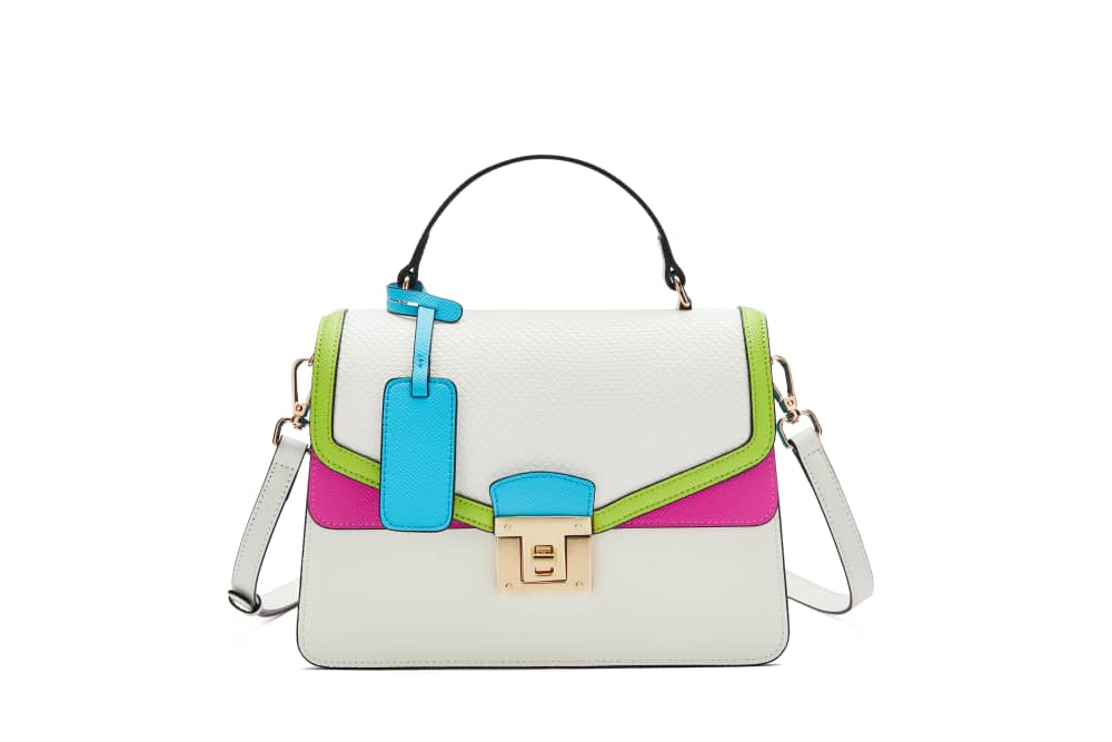 Multi colored crossbody bag