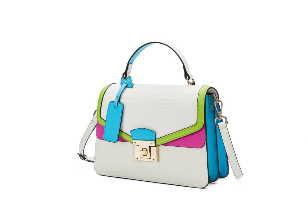Multi colored crossbody bag