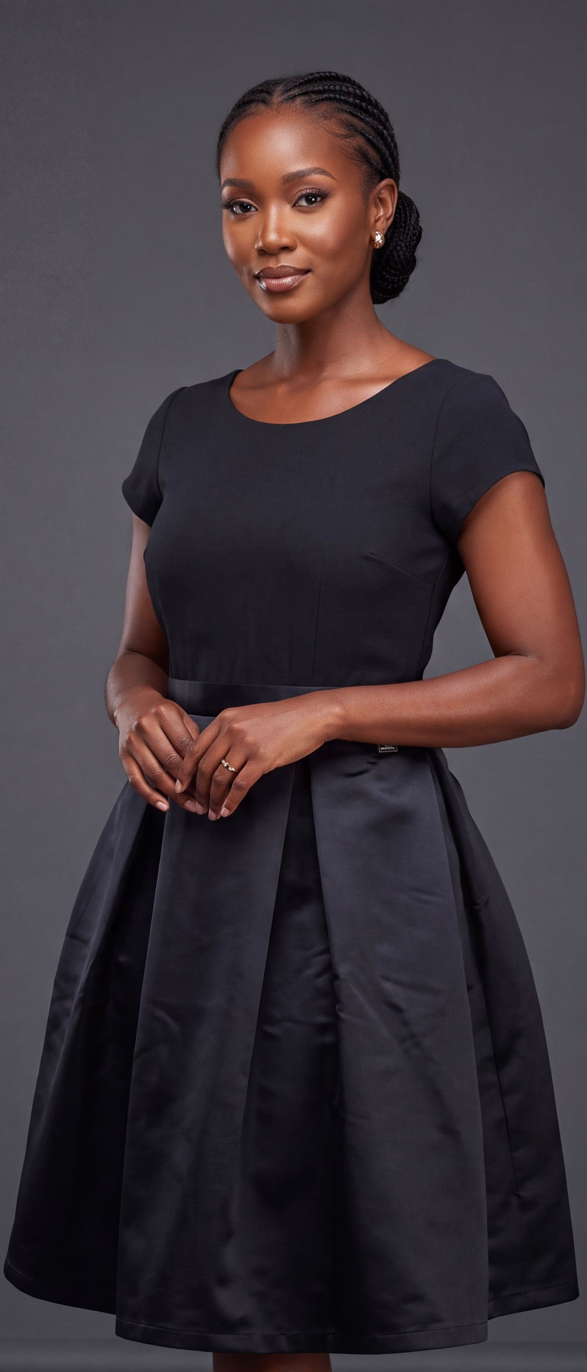 2 in 1 midi dress