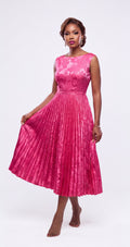 Midi pleated dress