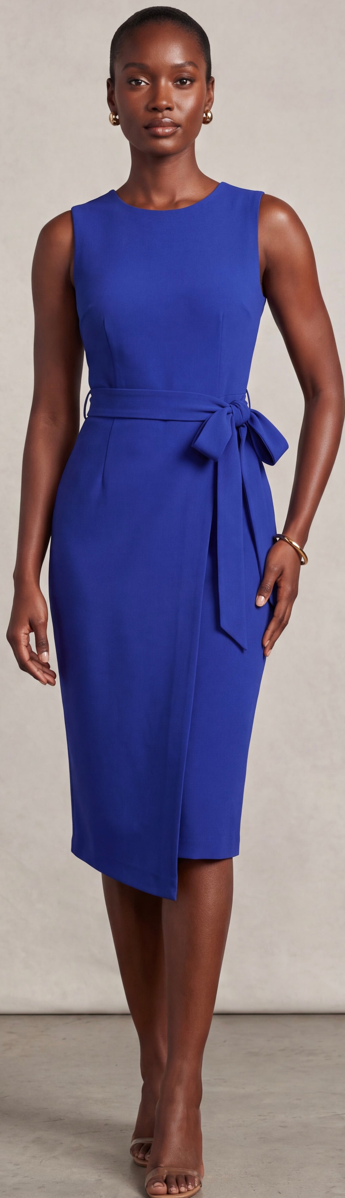Midi blue dress