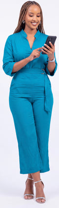 Green jumpsuit