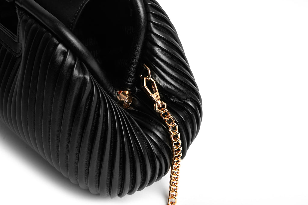Black clutch large size bag