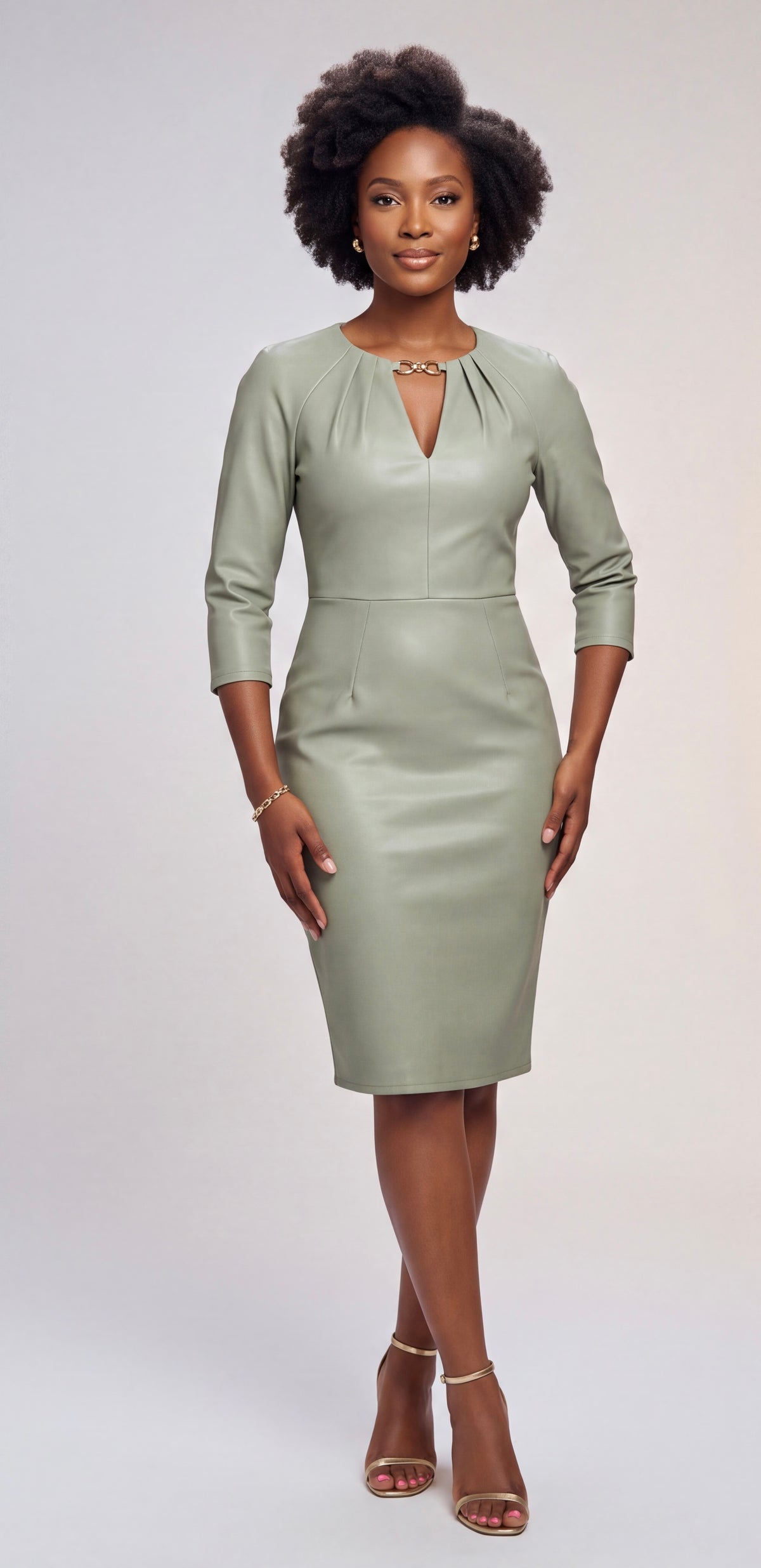 Mint green dress