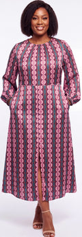 Print midi dress