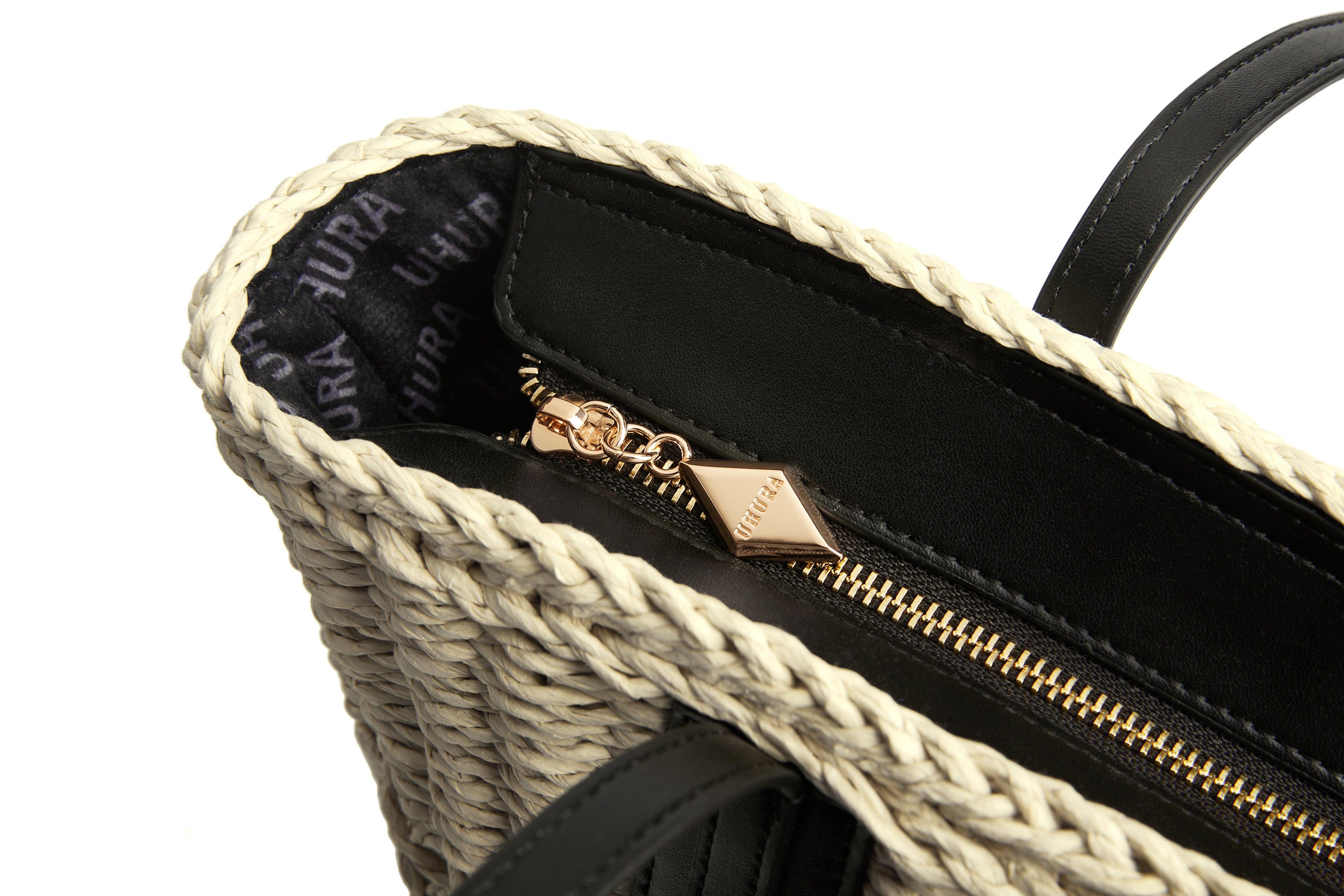 Blck basket medium size bag