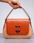 Tan office bag