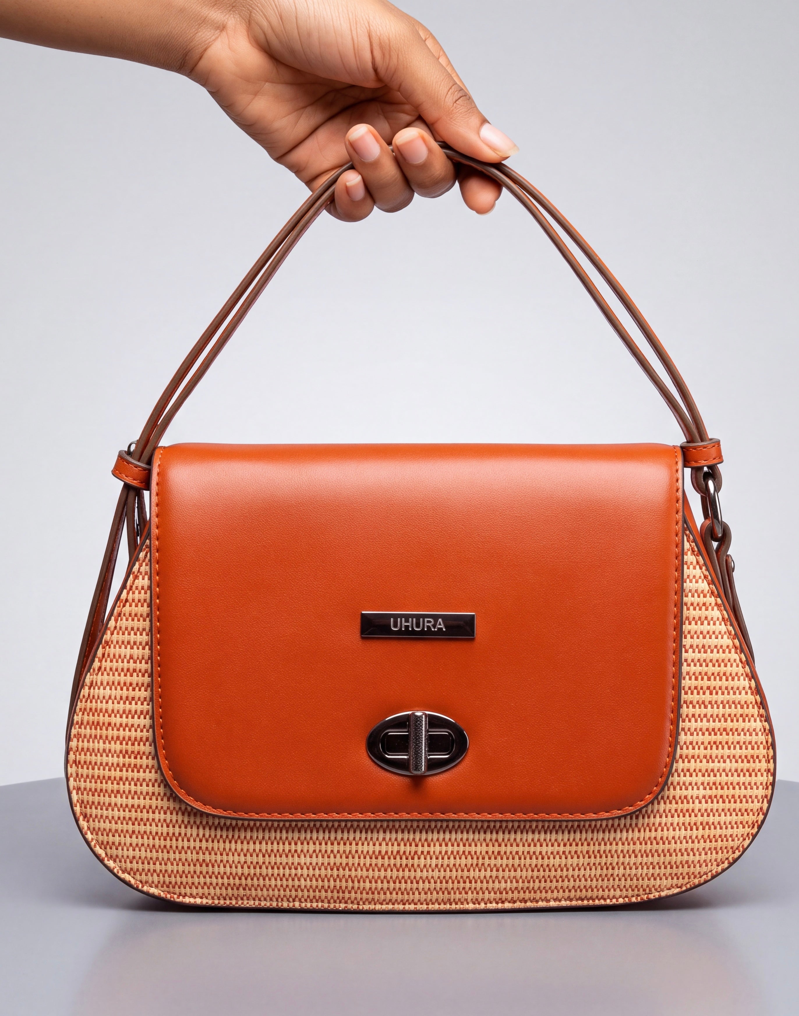 Tan office bag
