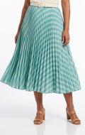 Pleated skirt mint green