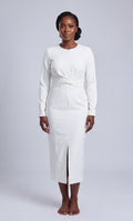 Twist pencil dress