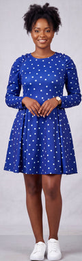 Midi polka dot dress