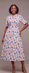 Midi print dress
