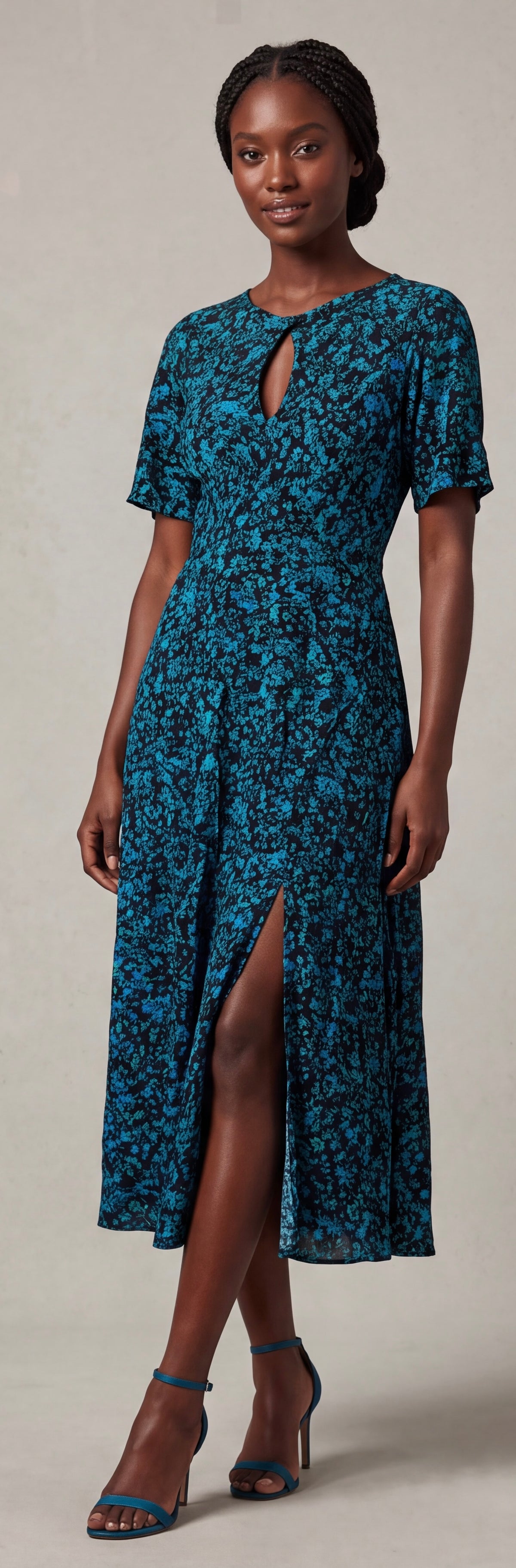 Print slit dresses