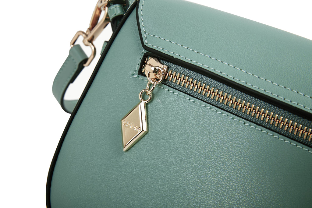 Mint green cross body bag