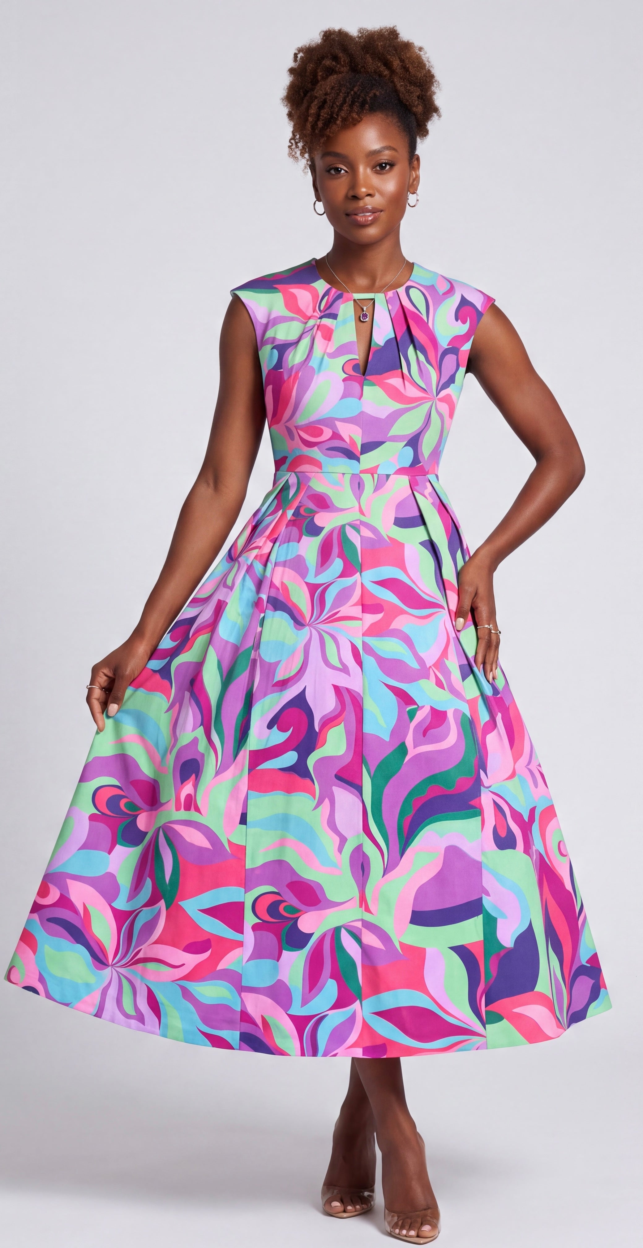 Floral tea dress