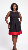 Black skater dress