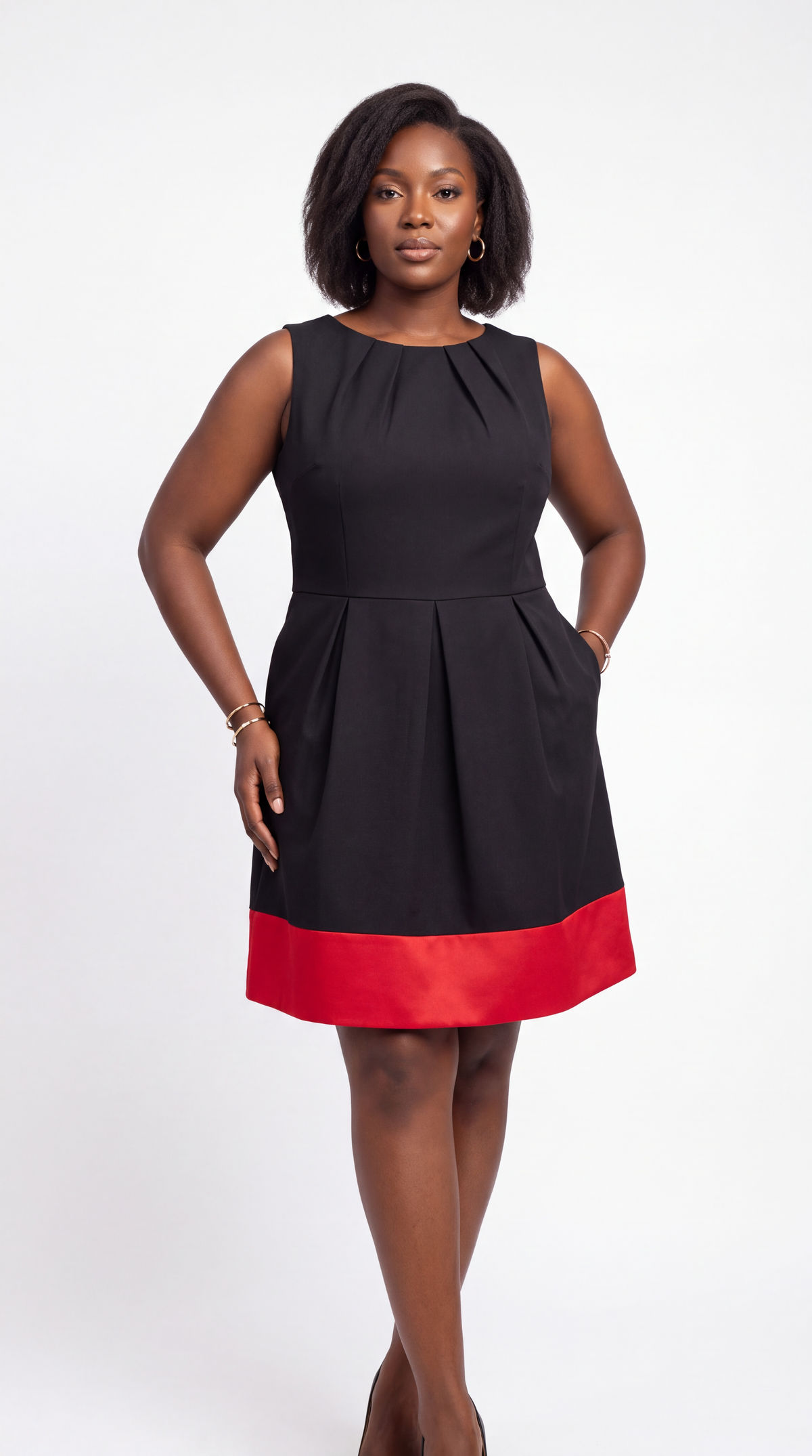 Black skater dress