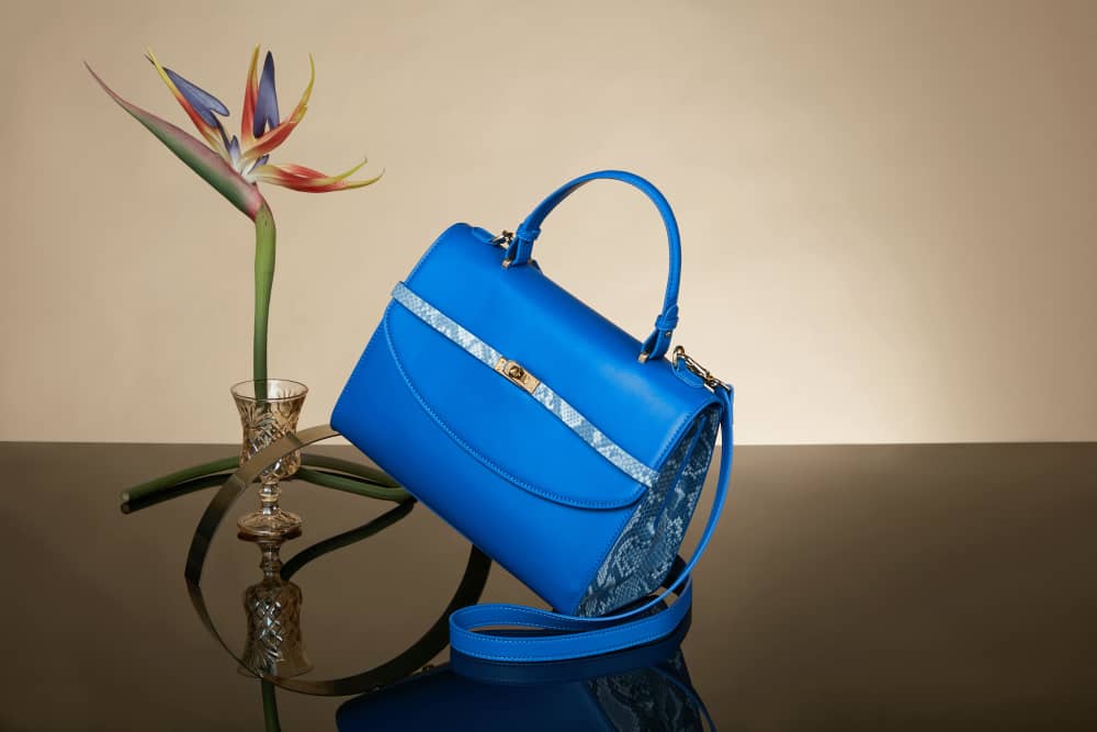 Blue medium size office bag