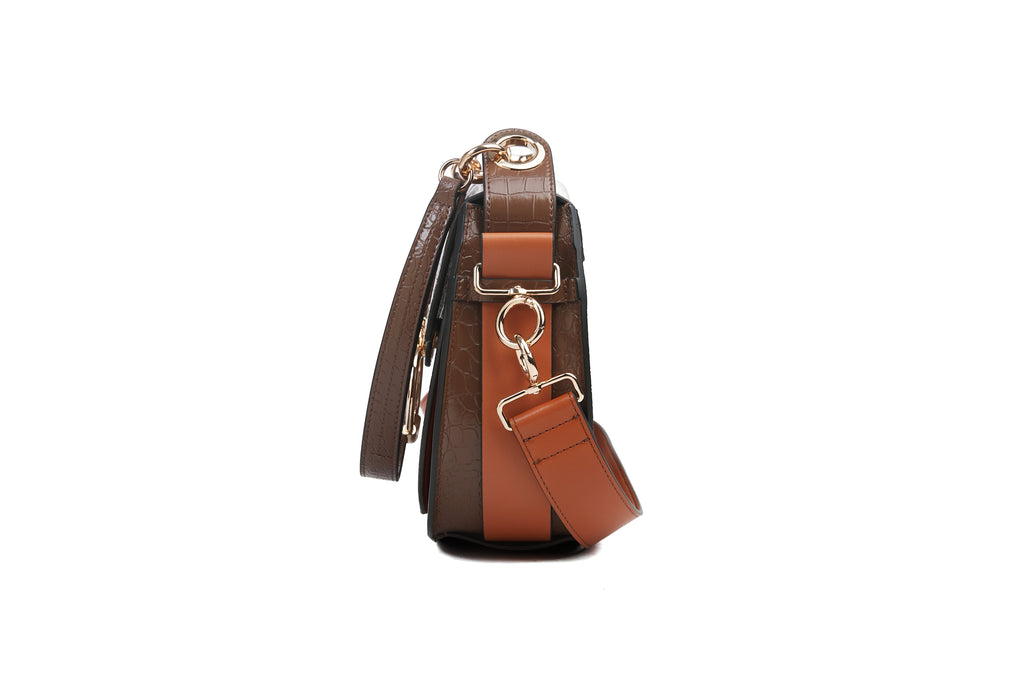 Croc coffee saddle bag