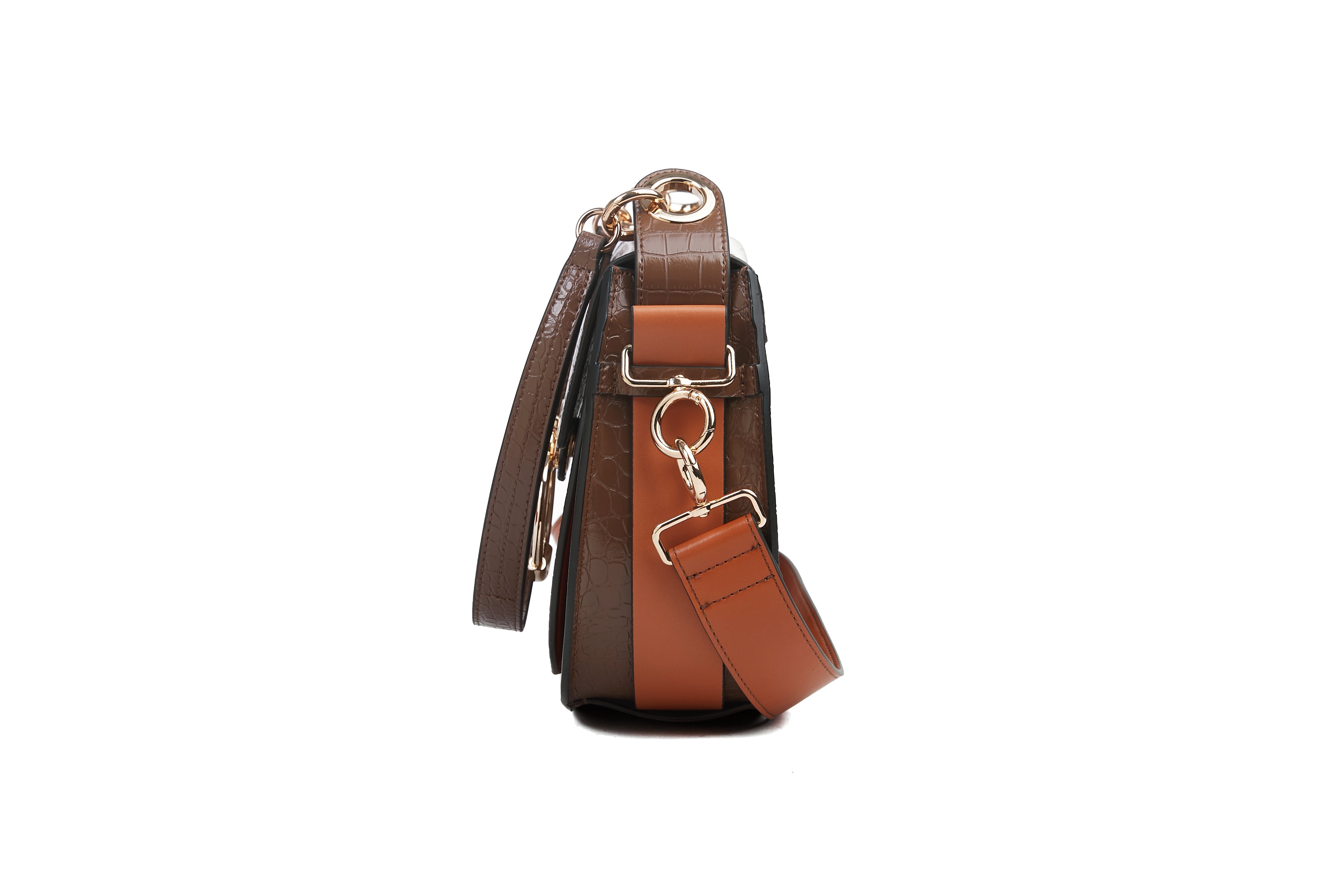 Croc coffee saddle bag