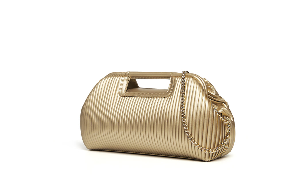 Gold clutch extra large bag