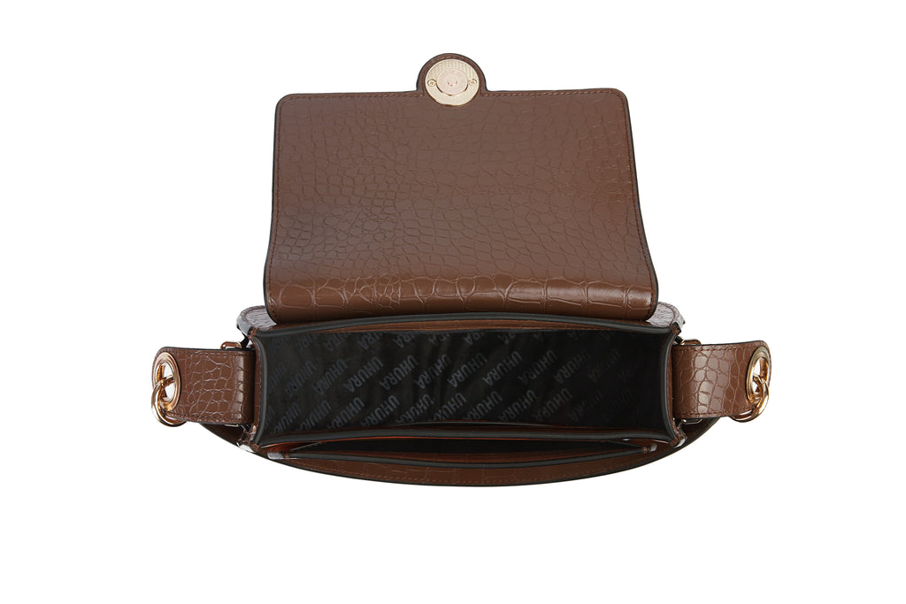 Croc coffee saddle bag