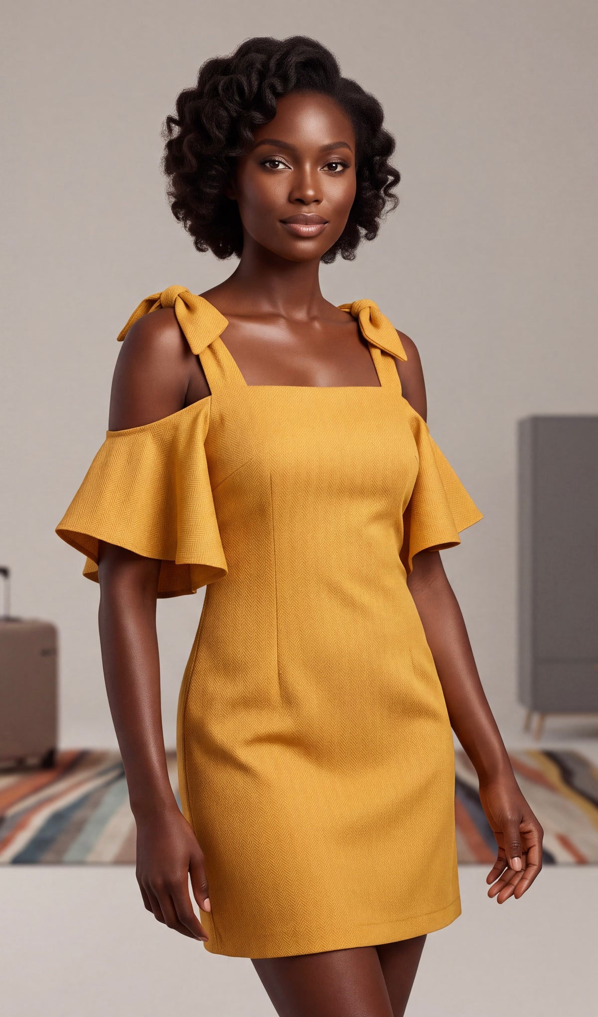Mustard dress