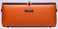 Orange clutch bag