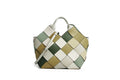 Green crochet bag