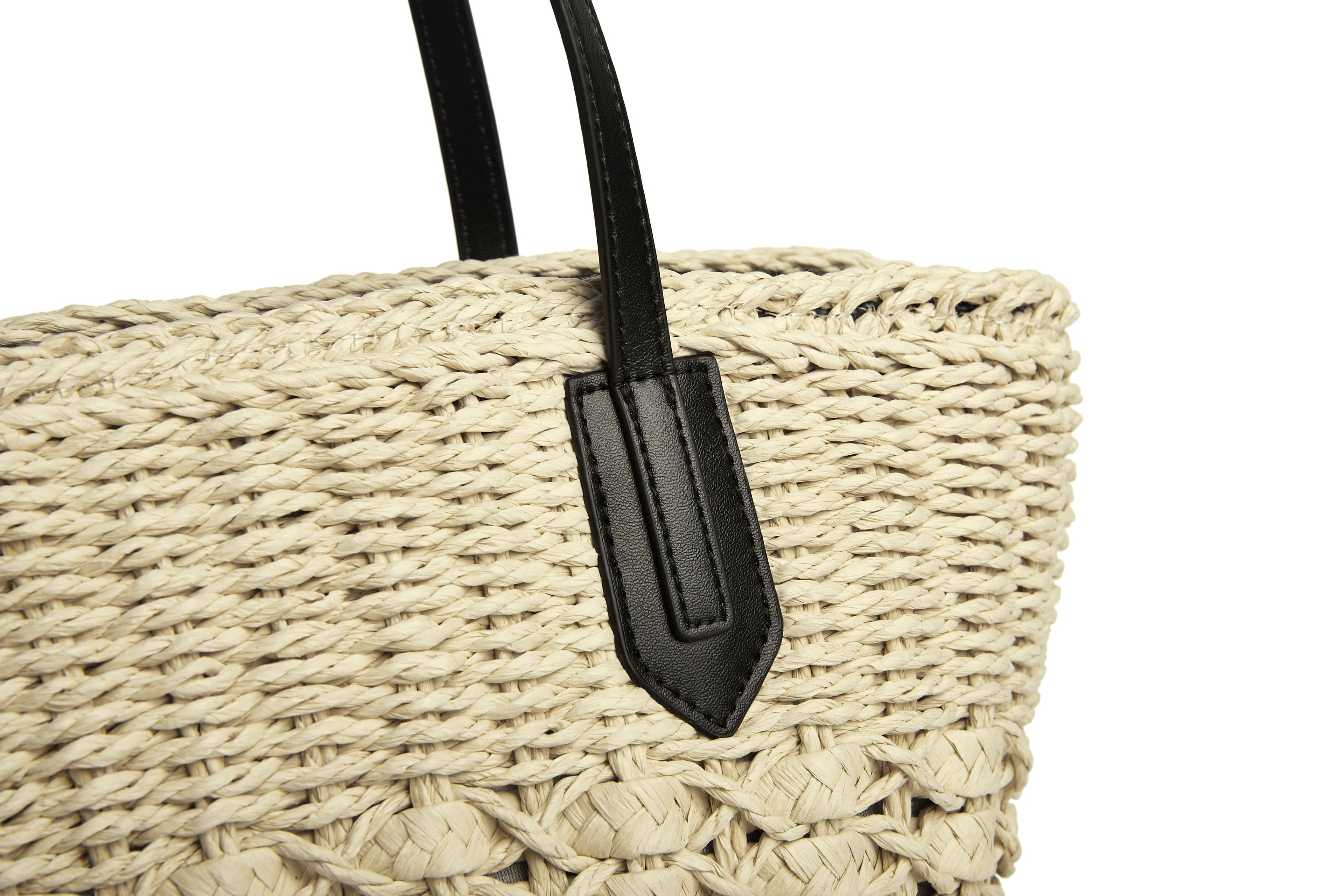 Blck basket medium size bag