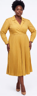 Yellow skater dress