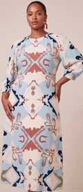 Midi print dress