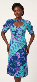 Print midi dress
