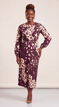 Print midi dress