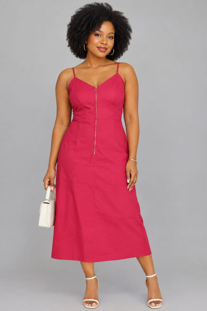 Midi zip dress