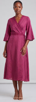 Midi maroon dress