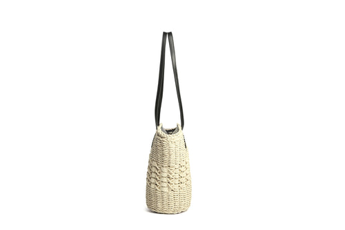 Blck basket medium size bag