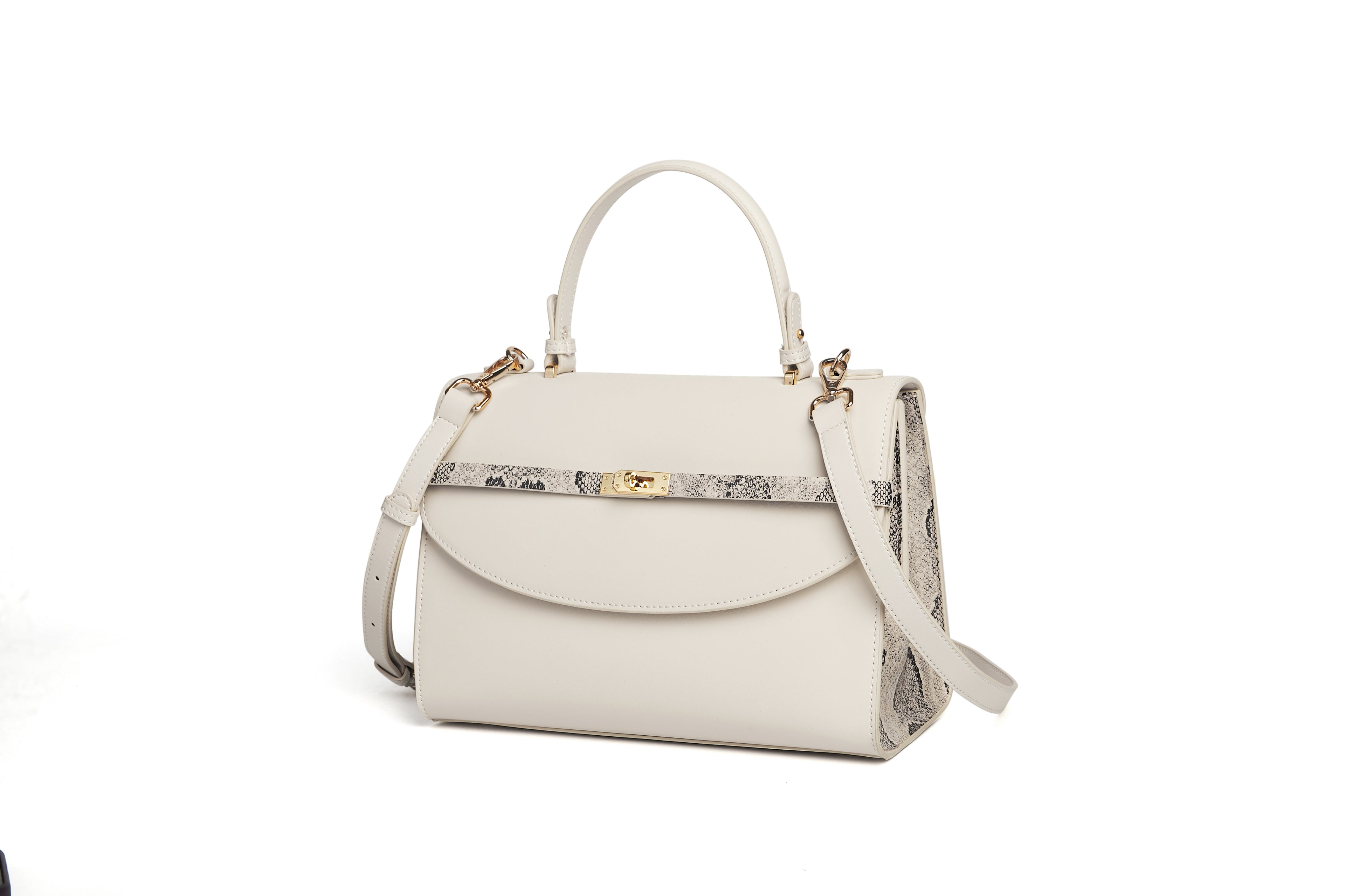 Cream medium size office bag