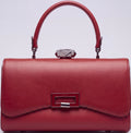 Red clutch bag