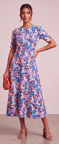 Midi print dress