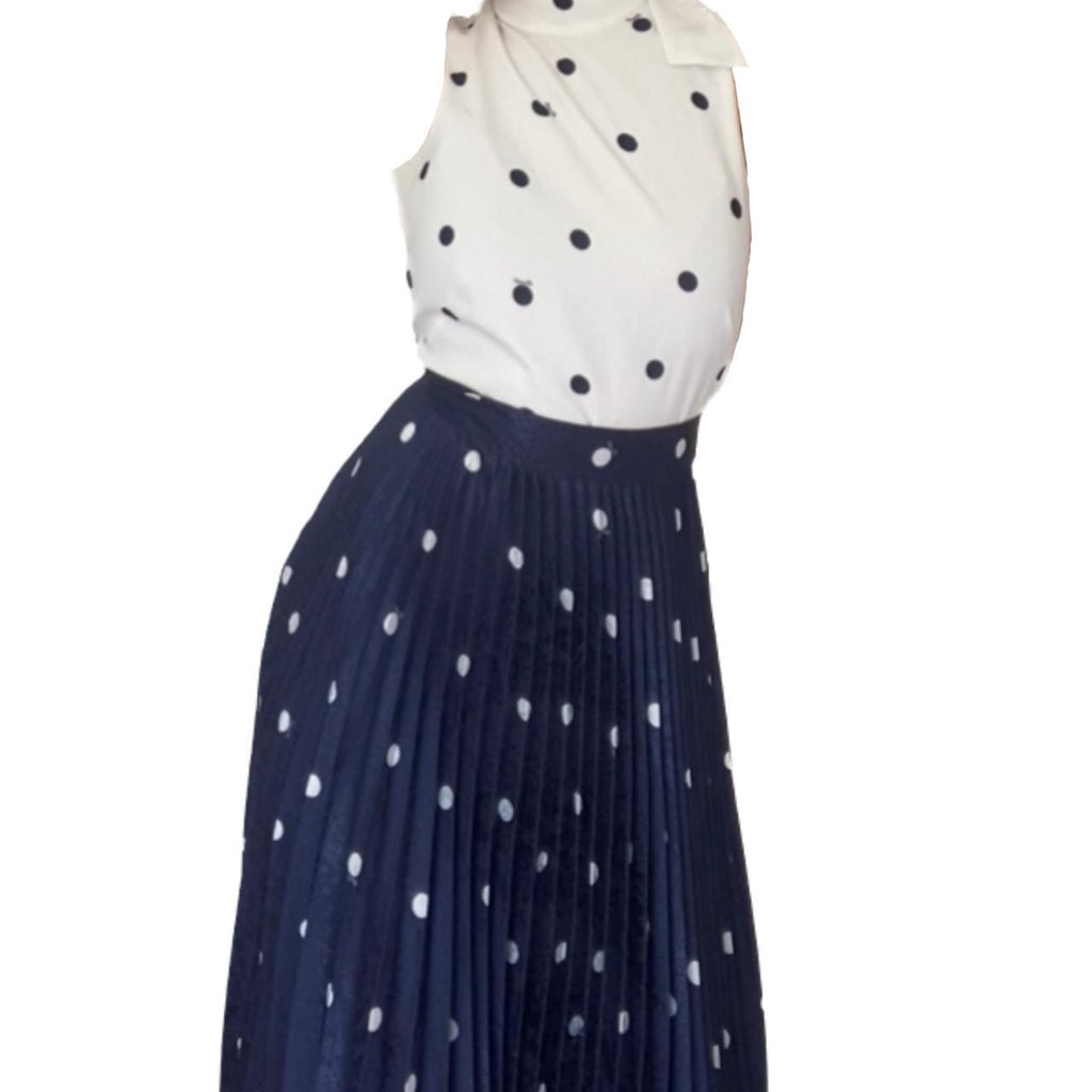 Polka dot 2 in 1 dress