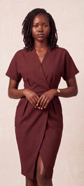 Mud wrap dress