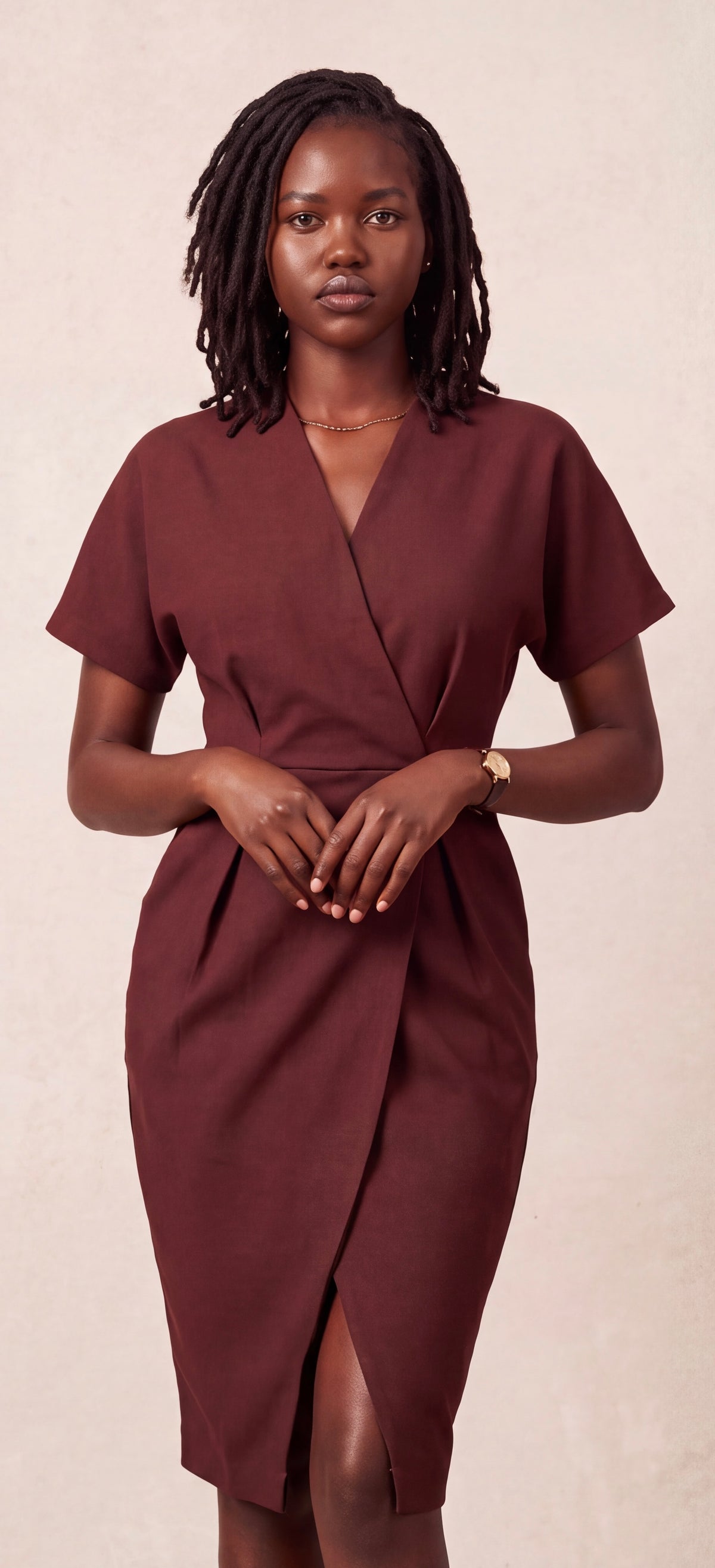 Mud wrap dress