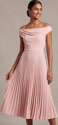 Pink midi dress