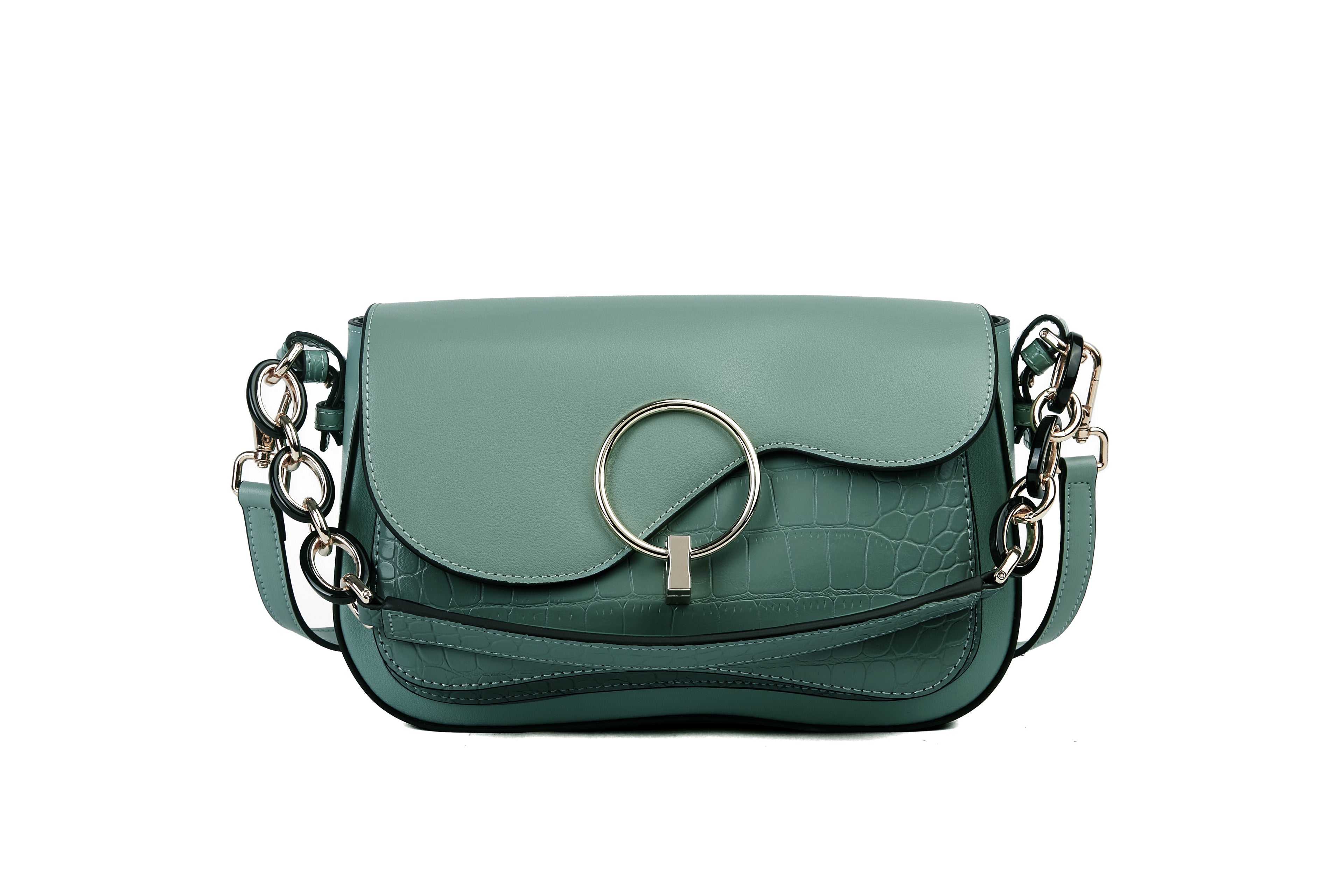 Mint green cross body bag