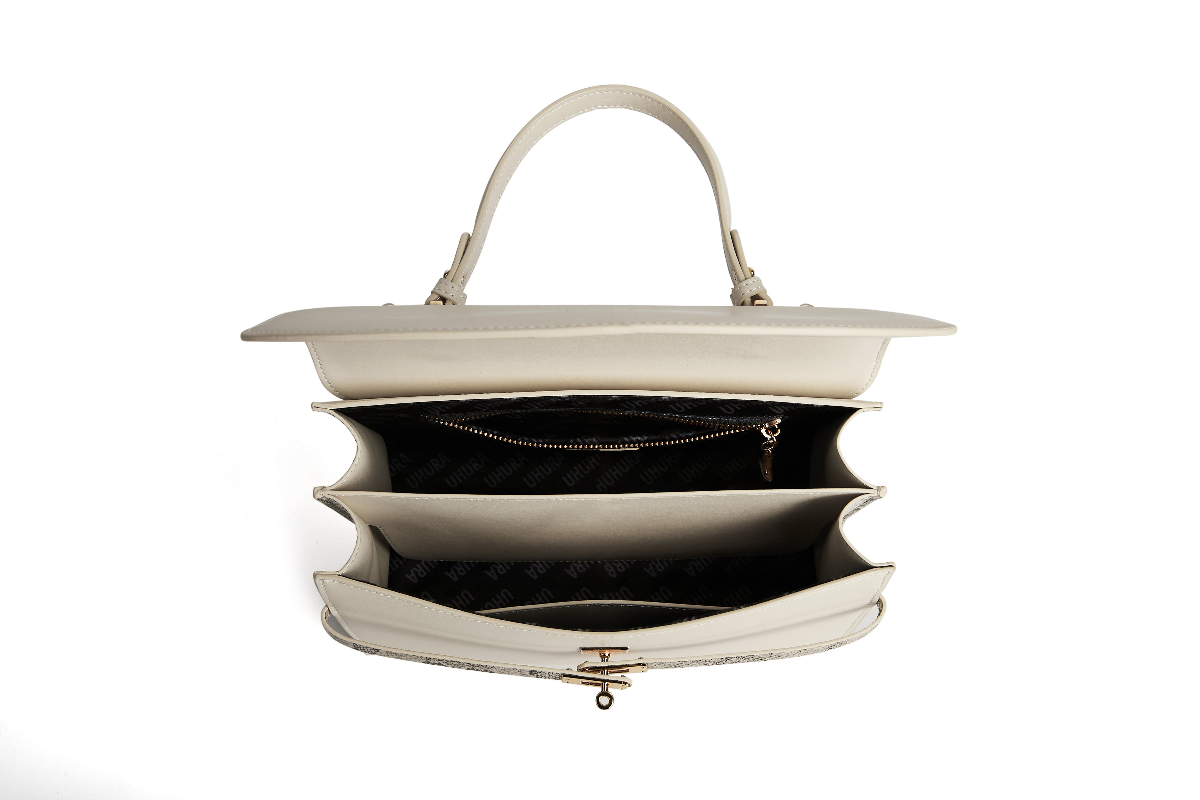 Cream medium size office bag